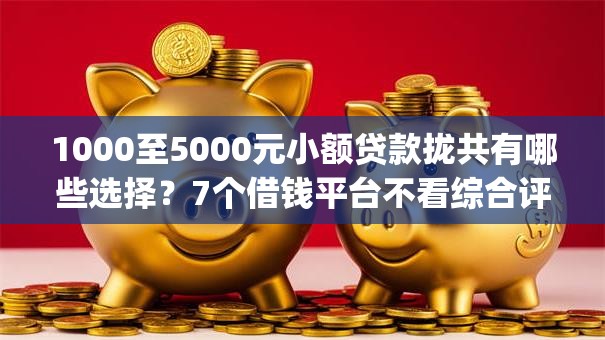 1000至5000元小额贷款拢共有哪些选择？7个借钱平台不看综合评估的app详解