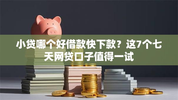 小贷哪个好借款快下款?这7个七天网贷口子值得一试 小贷哪个好借款快下款?这7个七天网贷口子值得一试
