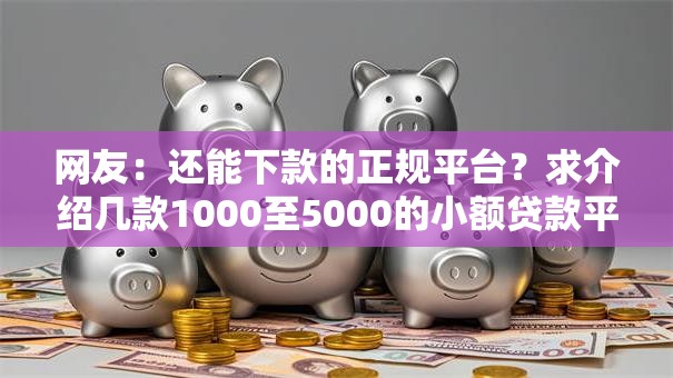 网友：还能下款的正规平台？求介绍几款1000至5000的小额贷款平台