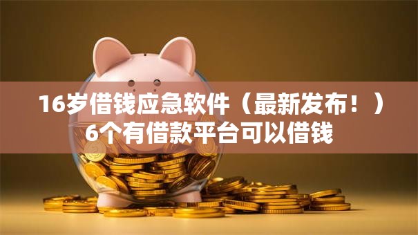 16岁借钱应急软件(最新发布!)6个有借款平台可以借钱 16岁借钱应急软件(最新发布!)6个有借款平台可以借钱