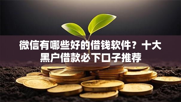 微信有哪些好的借钱软件？十大黑户借款必下口子推荐