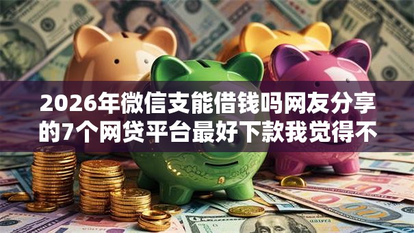 2026年微信支能借钱吗网友分享的7个网贷平台最好下款我觉得不错！