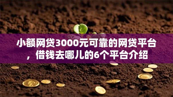 小额网贷3000元可靠的网贷平台，借钱去哪儿的6个平台介绍