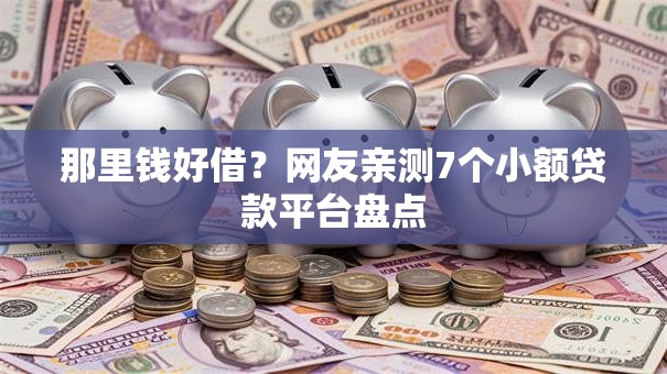 那里钱好借?网友亲测7个小额贷款平台盘点 那里钱好借?网友亲测7个小额贷款平台盘点
