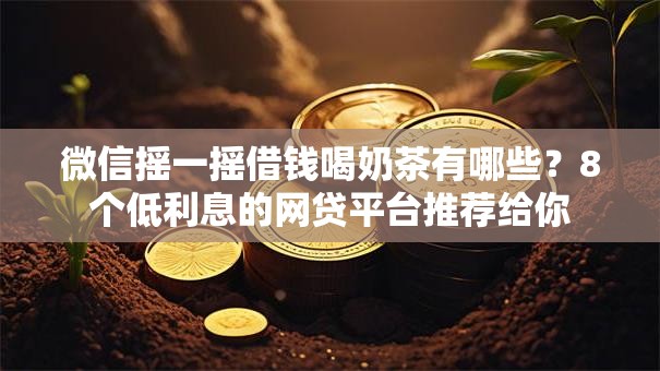 微信摇一摇借钱喝奶茶有哪些？8个低利息的网贷平台推荐给你