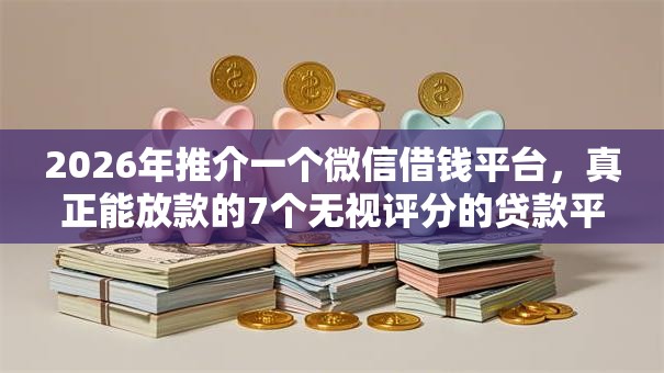 2026年推介一个微信借钱平台，真正能放款的7个无视评分的贷款平台推荐