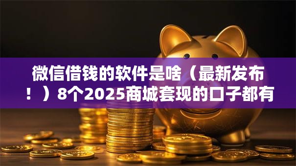 微信借钱的软件是啥(最新发布!)8个2025商城套现的口子都有什么 微信借钱的软件是啥(最新发布!)8个2025商城套现的口子都有什么