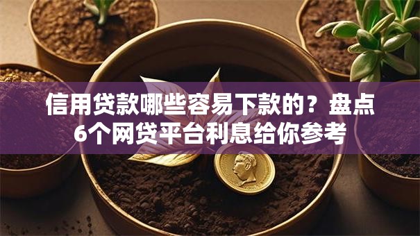 信用贷款哪些容易下款的?盘点6个网贷平台利息给你参考 信用贷款哪些容易下款的?盘点6个网贷平台利息给你参考