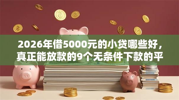 2026年借5000元的小贷哪些好，真正能放款的9个无条件下款的平台推荐