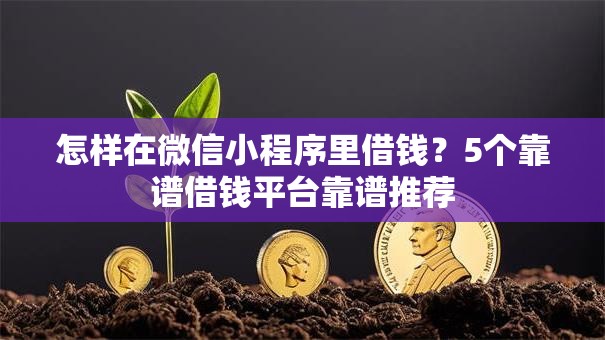 怎样在微信小程序里借钱？5个靠谱借钱平台靠谱推荐