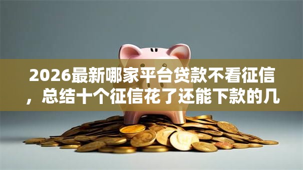 2026最新哪家平台贷款不看征信，总结十个征信花了还能下款的几千小额度平台！