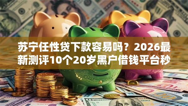 苏宁任性贷下款容易吗？2026最新测评10个20岁黑户借钱平台秒过小额