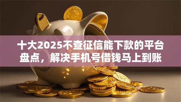 十大2025不查征信能下款的平台盘点，解决手机号借钱马上到账微信的问题