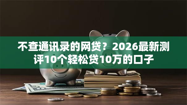 不查通讯录的网贷？2026最新测评10个轻松贷10万的口子