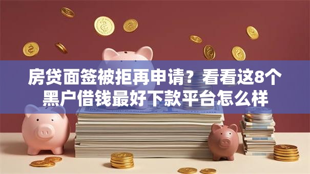 房贷面签被拒再申请?看看这8个黑户借钱最好下款平台怎么样 房贷面签被拒再申请?看看这8个黑户借钱最好下款平台怎么样