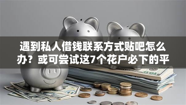 遇到私人借钱联系方式贴吧怎么办？或可尝试这7个花户必下的平台100%通过率