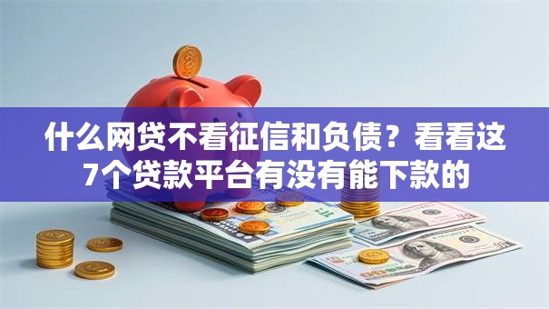 什么网贷不看征信和负债?看看这7个贷款平台有没有能下款的 什么网贷不看征信和负债?看看这7个贷款平台有没有能下款的