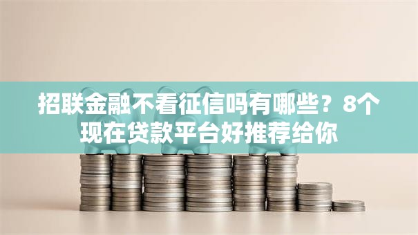 招联金融不看征信吗有哪些？8个现在贷款平台好推荐给你