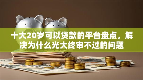 十大20岁可以贷款的平台盘点，解决为什么光大终审不过的问题