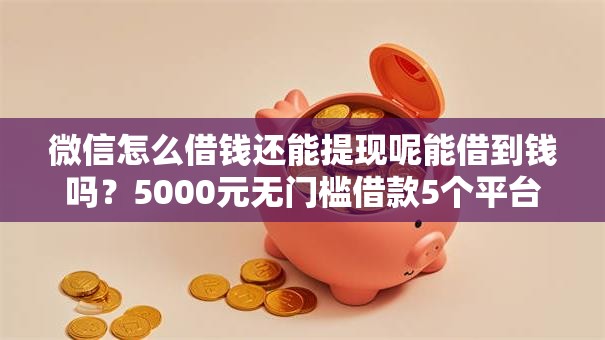 微信怎么借钱还能提现呢能借到钱吗？5000元无门槛借款5个平台推荐