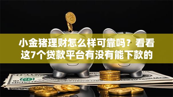 小金猪理财怎么样可靠吗？看看这7个贷款平台有没有能下款的