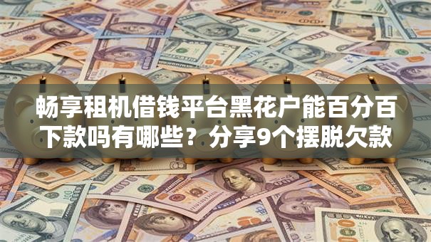 畅享租机借钱平台黑花户能百分百下款吗有哪些？分享9个摆脱欠款束缚贷款新软件