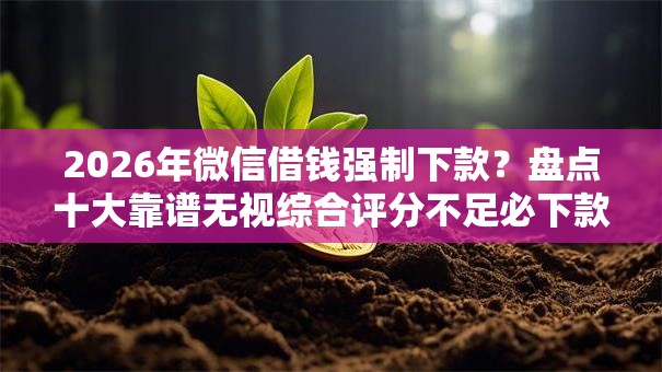 2026年微信借钱强制下款?盘点十大靠谱无视综合评分不足必下款口子 2026年微信借钱强制下款?盘点十大靠谱无视综合评分不足必下款口子