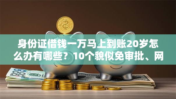 身份证借钱一万马上到账20岁怎么办有哪些？10个貌似免审批、网贷口子风控不严的软件合集