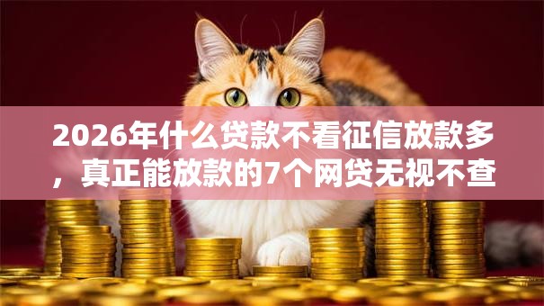 2026年什么贷款不看征信放款多，真正能放款的7个网贷无视不查征信软件推荐