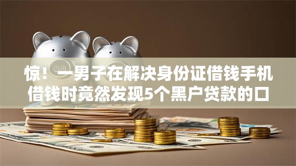 惊！一男子在解决身份证借钱手机借钱时竟然发现5个黑户贷款的口子必下，事后分享了出来