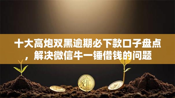 十大高炮双黑逾期必下款口子盘点，解决微信牛一锤借钱的问题