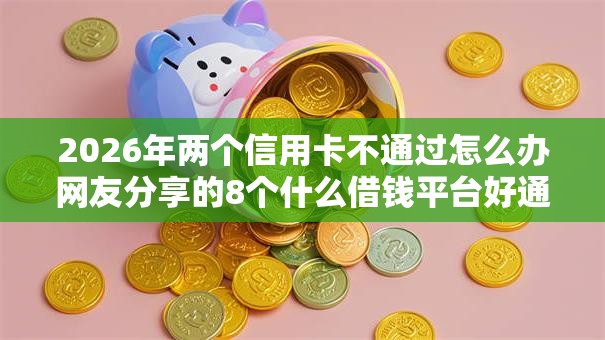 2026年两个信用卡不通过怎么办网友分享的8个什么借钱平台好通过我觉得不错！