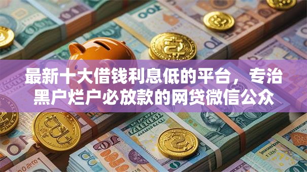 最新十大借钱利息低的平台，专治黑户烂户必放款的网贷微信公众号怎么办