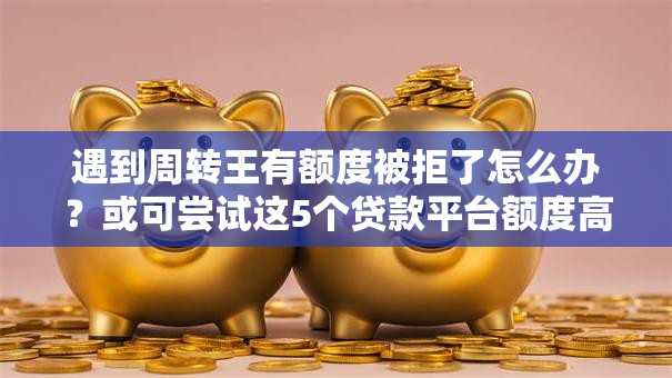 遇到周转王有额度被拒了怎么办？或可尝试这5个贷款平台额度高利息低