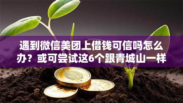 遇到微信美团上借钱可信吗怎么办？或可尝试这6个跟青城山一样必下款的口子