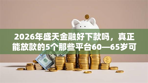 2026年盛天金融好下款吗，真正能放款的5个那些平台60—65岁可以借钱推荐