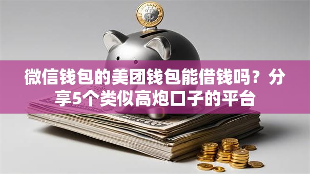 微信钱包的美团钱包能借钱吗？分享5个类似高炮口子的平台