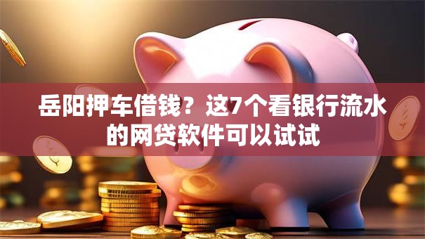 岳阳押车借钱？这7个看银行流水的网贷软件可以试试