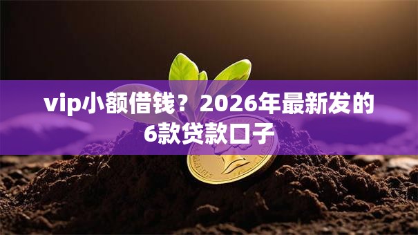 vip小额借钱？2026年最新发的6款贷款口子