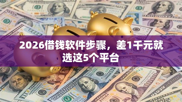 2026借钱软件步骤，差1千元就选这5个平台