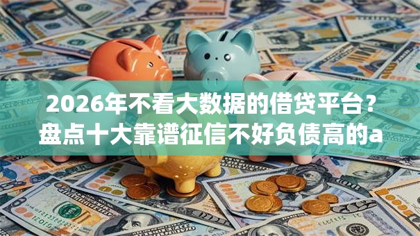 2026年不看大数据的借贷平台？盘点十大靠谱征信不好负债高的app