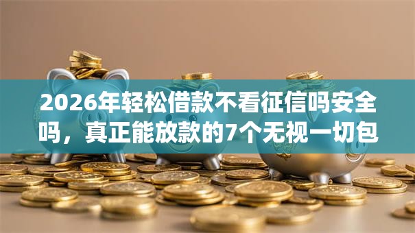 2026年轻松借款不看征信吗安全吗，真正能放款的7个无视一切包下款5000秒下款的app推荐