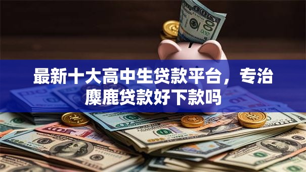 最新十大高中生贷款平台，专治麋鹿贷款好下款吗