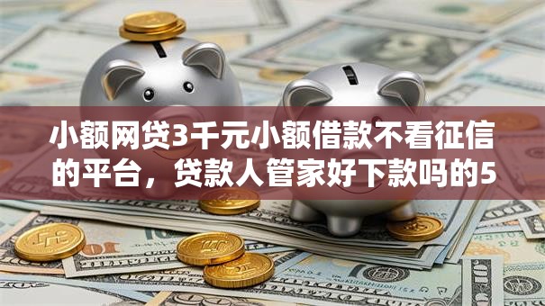 小额网贷3千元小额借款不看征信的平台,贷款人管家好下款吗的5个平台介绍 小额网贷3千元小额借款不看征信的平台,贷款人管家好下款吗的5个平台介绍