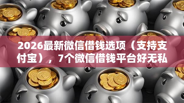 2026最新微信借钱选项（支持支付宝），7个微信借钱平台好无私分享