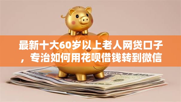 最新十大60岁以上老人网贷口子，专治如何用花呗借钱转到微信