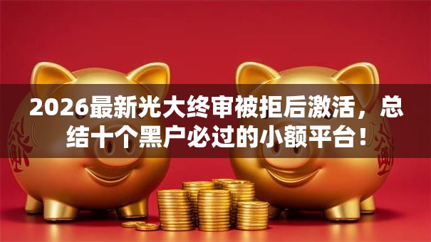 2026最新光大终审被拒后激活，总结十个黑户必过的小额平台！