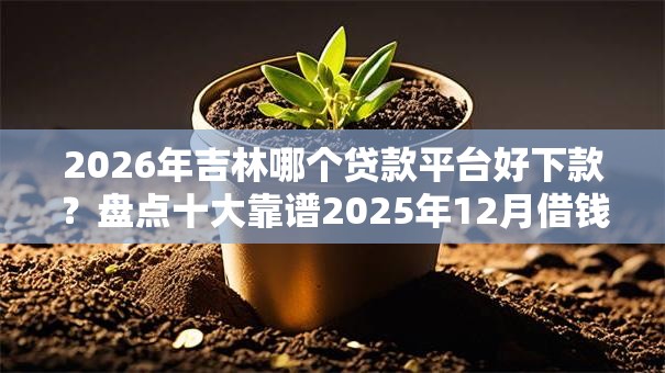 2026年吉林哪个贷款平台好下款？盘点十大靠谱2025年12月借钱口子