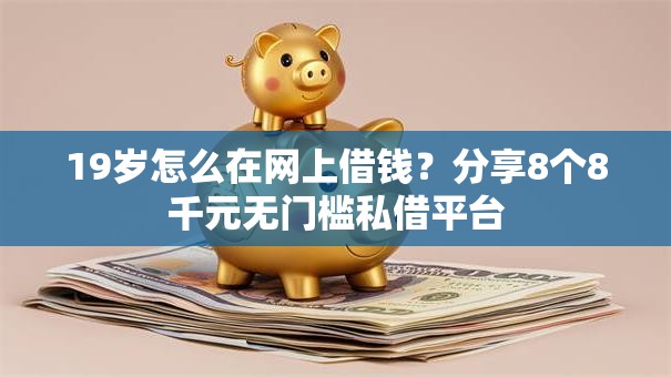 19岁怎么在网上借钱？分享8个8千元无门槛私借平台