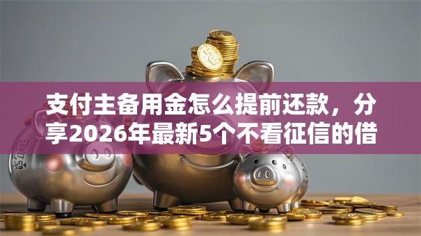 支付主备用金怎么提前还款，分享2026年最新5个不看征信的借钱软件